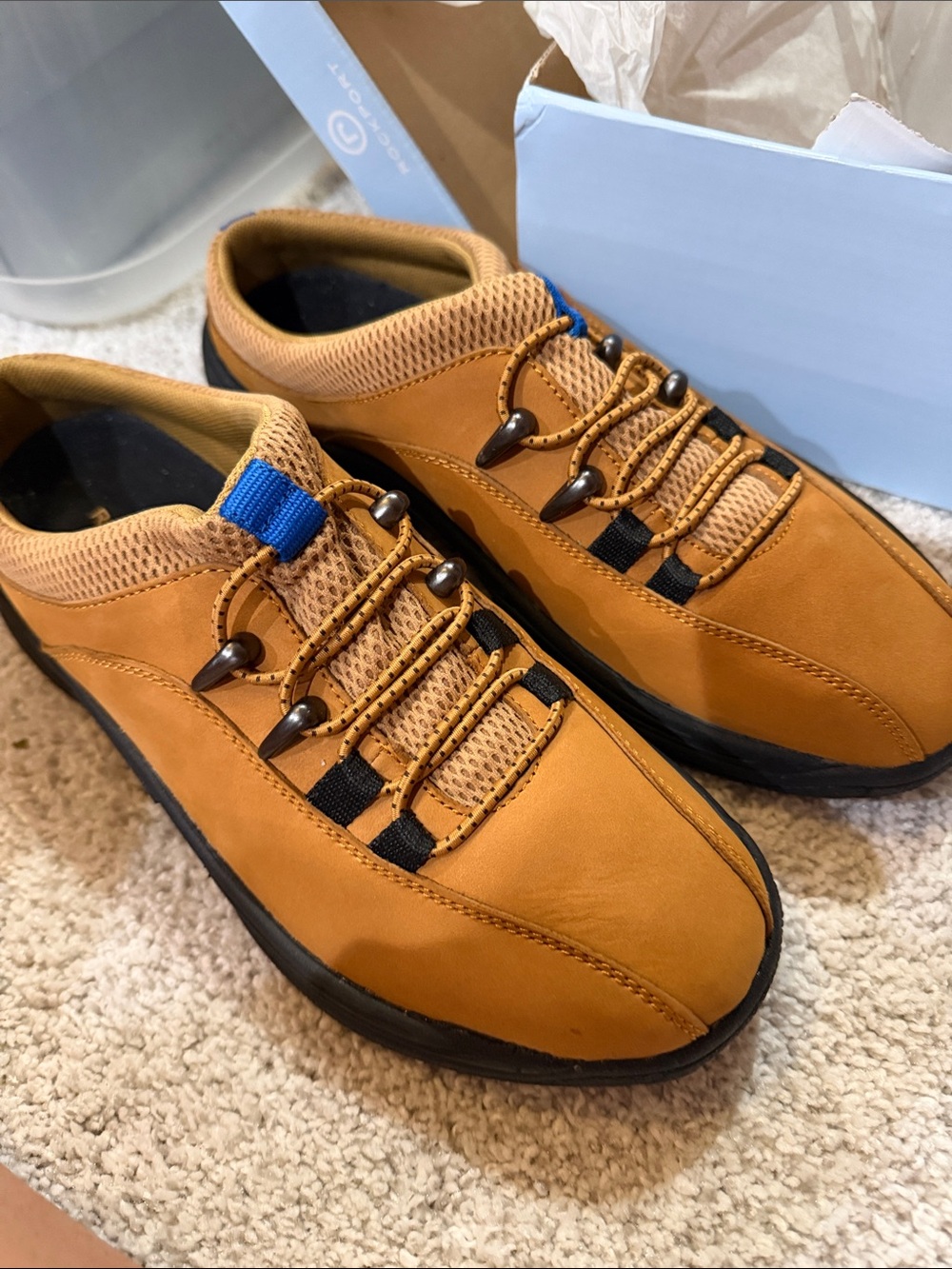 Womens Tan Casual Lace-Loop loafers